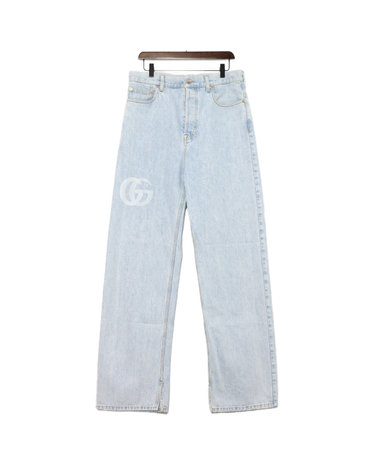 [중고명품] Gucci(구찌) 815629 GG로고 데님 남성 스트레이트 팬츠 청바지aa68273