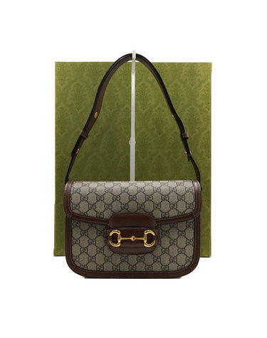 [중고명품] Gucci(구찌) 602204 GG수프림 캔버스 1955 홀스빗 숄더백aa68365