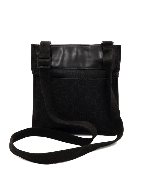 구찌 [중고명품] [중고명품] Gucci(구찌) 27639 다크브라운 GG로고 캔버스 크로스백aa65223 착용컷