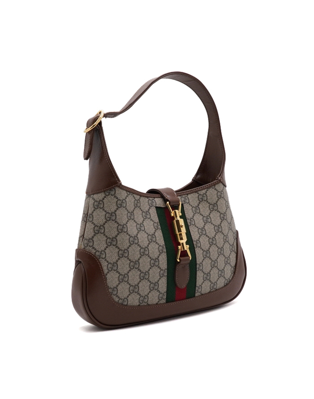 구찌 [중고명품] [중고명품] Gucci(구찌) 636706 GG 캔버스 재키 호보 숄더백 겸 크로스백aa66087 착용컷
