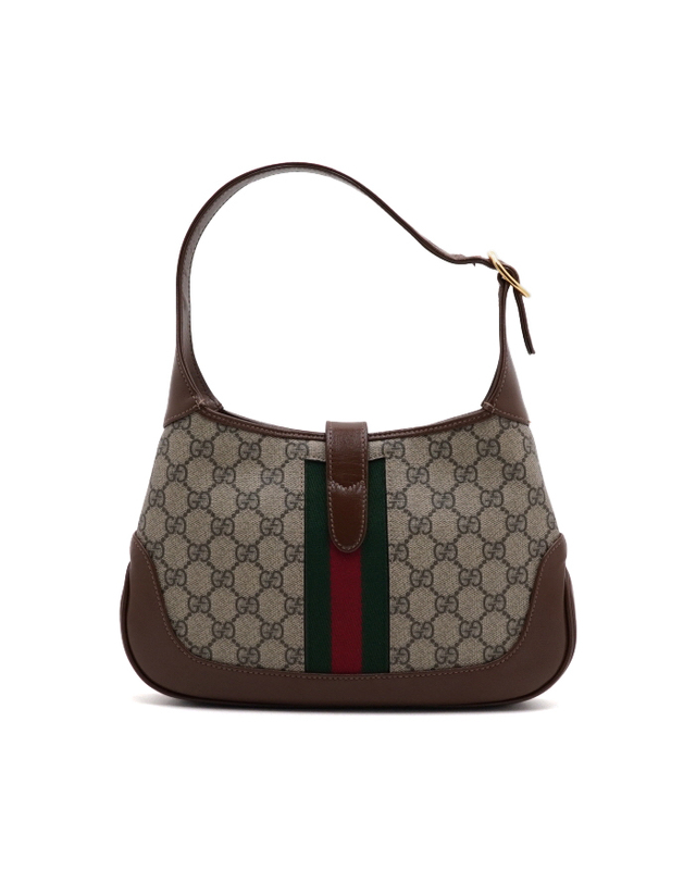구찌 [중고명품] [중고명품] Gucci(구찌) 636706 GG 캔버스 재키 호보 숄더백 겸 크로스백aa66087 착용컷