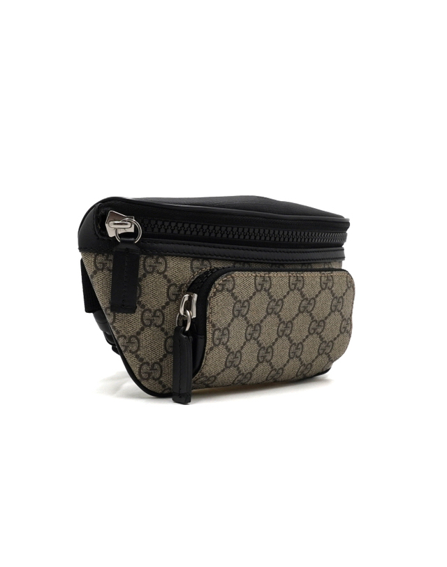 구찌 [중고명품] [중고명품] Gucci(구찌) 450946 GG 수프림 캔버스 레더 남여공용 벨트백 크로스백aa66749 착용컷