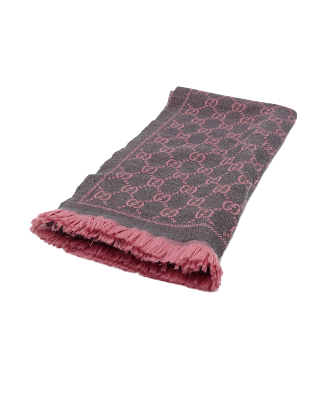 구찌 [중고명품] [중고명품] Gucci(구찌) 133483 울 투톤 GG로고 48X180 남여공용 머플러 스카프aa67198 착용컷