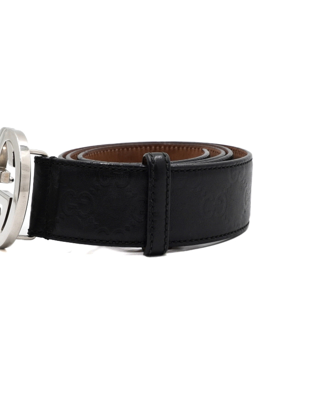 구찌 [중고명품] [중고명품] Gucci(구찌) 114984 G인터로킹 시그니처 시마레더 남성 벨트aa67886 착용컷