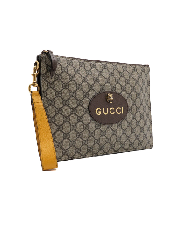 구찌 [중고명품] [중고명품] Gucci(구찌) 473956 GG 수프림캔버스 네오빈티지 스트랩 파우치 클러치백aa68415 착용컷