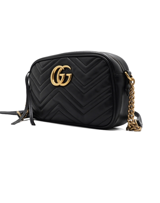 구찌 [중고명품] [중고명품] Gucci(구찌) 447632 GG마몽(마몬트) 스몰 마틀라세 체인 숄더백 겸 크로스백aa68451 착용컷