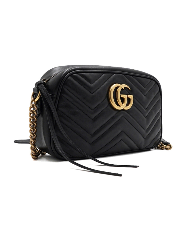 구찌 [중고명품] [중고명품] Gucci(구찌) 447632 GG마몽(마몬트) 스몰 마틀라세 체인 숄더백 겸 크로스백aa68451 착용컷