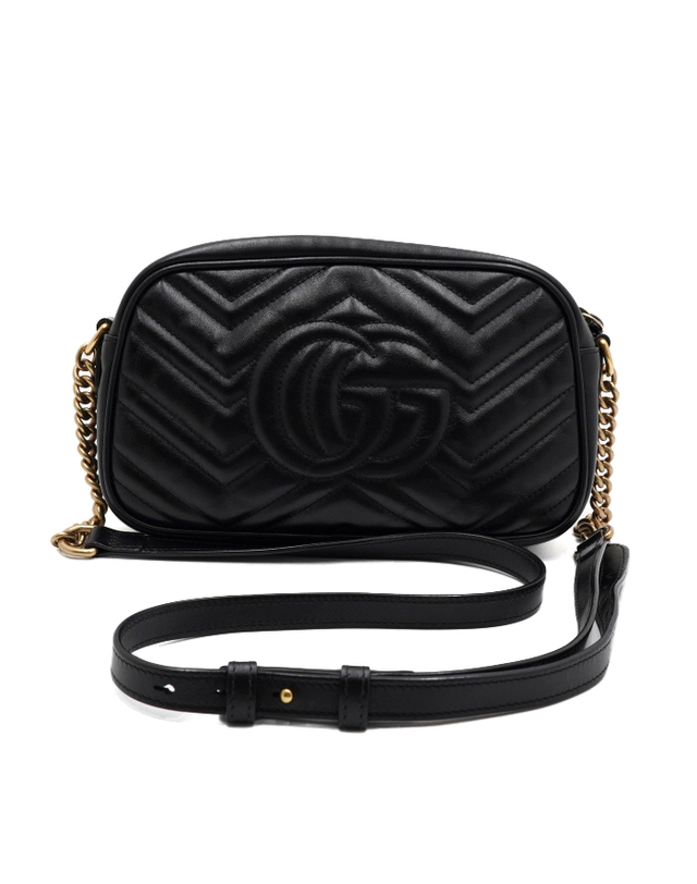 구찌 [중고명품] [중고명품] Gucci(구찌) 447632 GG마몽(마몬트) 스몰 마틀라세 체인 숄더백 겸 크로스백aa68451 착용컷