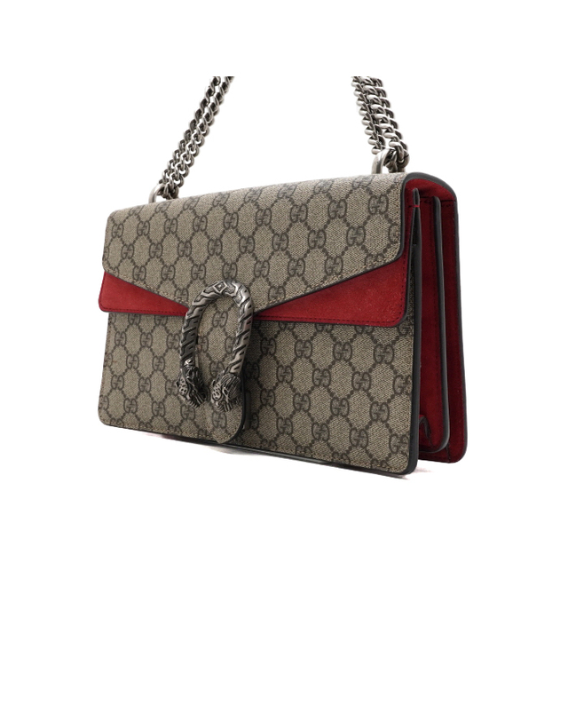 구찌 [중고명품] [중고명품] Gucci(구찌) 400249 GG수프림 캔버스 디오니서스 스몰 체인 여성 숄더백aa68439 착용컷
