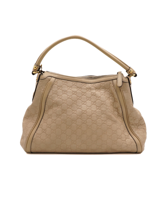 구찌 [중고명품] [중고명품] Gucci(구찌) 282297 베이지 시마 레더 인터로킹G 스칼렛 호보 숄더백aa68448 착용컷