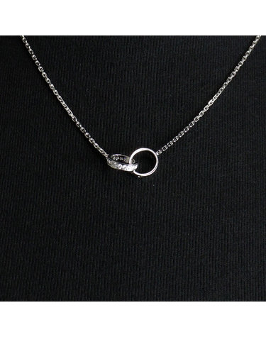 [중고명품] Cartier(까르띠에) B70137 18K화이트골드 러브 세미 파베다이아 여성 목걸이aa60758