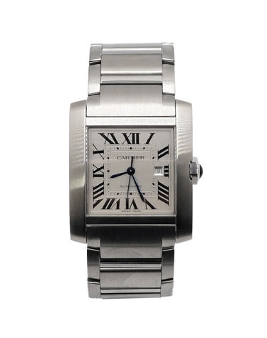 [중고명품] Cartier(까르띠에) WSTA0067 신형 탱크 프랑세즈 라지 오토매틱 스틸 남성 시계aa68300