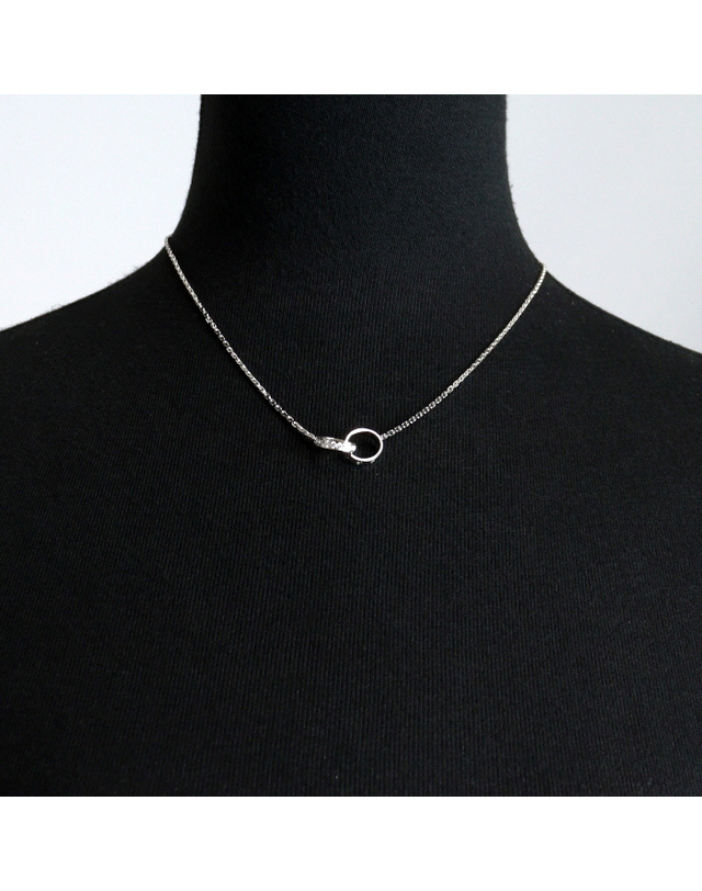 까르띠에 [중고명품] [중고명품] Cartier(까르띠에) B70137 18K화이트골드 러브 세미 파베다이아 여성 목걸이aa60758 착용컷