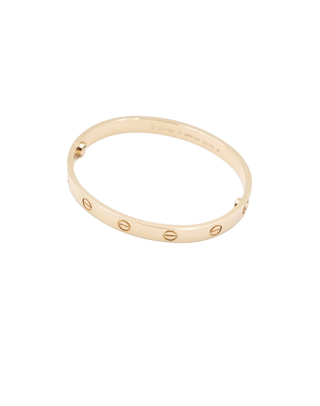 까르띠에 [중고명품] [중고명품] Cartier(까르띠에) B60355(B60675) 18K옐로우골드 LOVE 러브 브레이슬릿 팔찌-17호aa67152 착용컷