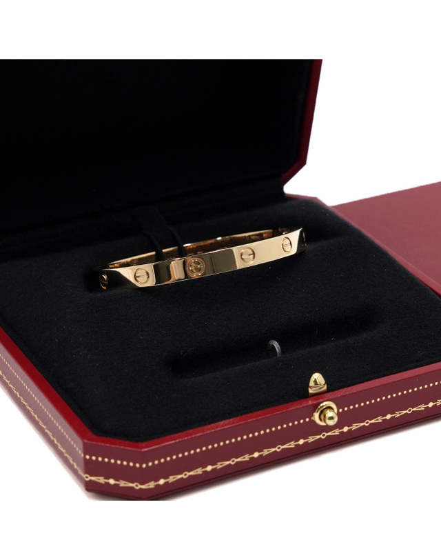 까르띠에 [중고명품] [중고명품] Cartier(까르띠에) B60355(B60675) 18K옐로우골드 LOVE 러브 브레이슬릿 팔찌-17호aa67152 착용컷