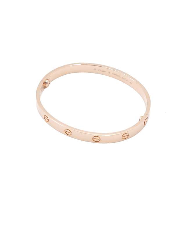 까르띠에 [중고명품] [중고명품] Cartier(까르띠에) B60356(B60674) 18K로즈골드(핑크골드) LOVE 러브 브레이슬릿 팔찌-18호aa68160 착용컷