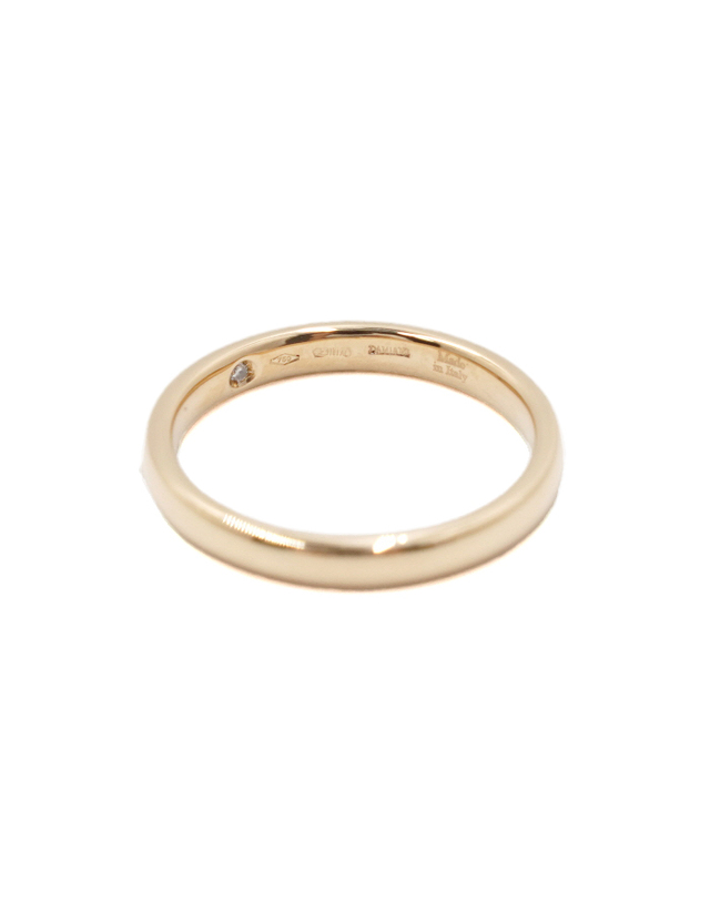 다미아니 [중고명품] [중고명품] DAMIANI(다미아니) 20035599 18K옐로우골드 1P다이아 Veramore 베라모어 2.7mm 웨딩밴드링 반지-15호aa67697 착용컷