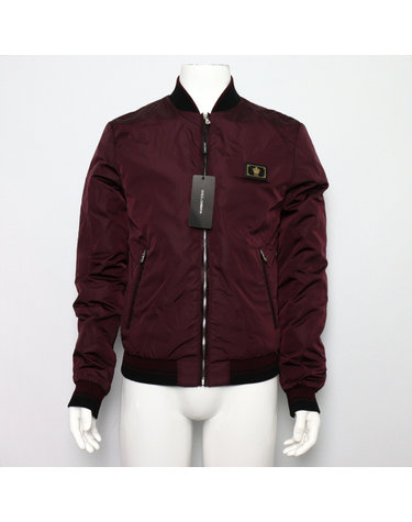 [중고명품] Dolce&Gabbana(돌체앤가바나) G9IY8T 버건디 Quilted Bomber 퀼팅 남성 자켓aa67596