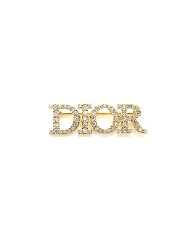 [중고명품] Dior(디올) V0454DVOCY 금장 크리스탈 D301 레볼루션 피니쉬 메탈 화이트 여성 브롯지(브로치)aa66694