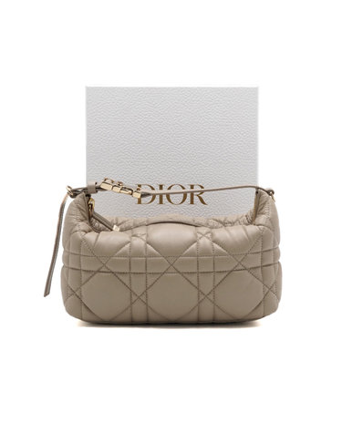 [중고명품] Dior(디올) S5554OMIG 베이지 트래블 노마드 미디엄 파우치 토트백 숄더백aa67000