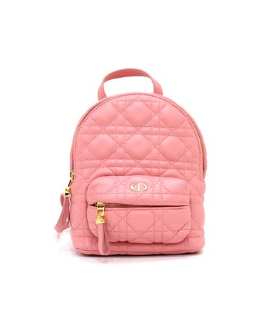 [중고명품] Dior(디올) M9222UNGF 핑크 램스킨 까나쥬 미니 여성 백팩aa67038