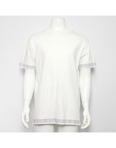 [중고명품] Dior(디올) X SHAWN STUSSY(숀스투시) 033J625F0554 화이트 코튼 로고자수 오버사이즈 남성 반팔 티셔츠aa66513
