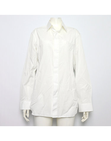[중고명품] Dior(디올) 943C596A1581 X Raymond Pettibon 레이몬드 페티본 화이트 코튼 자수 로고 여성 긴팔 셔츠aa65913