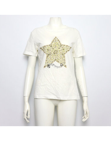 [중고명품] Dior(디올) 513T09G4218 화이트 코튼 혼방 Dior Around the World 디올 어라운드 더 월드 여성 반팔 티셔츠aa67219