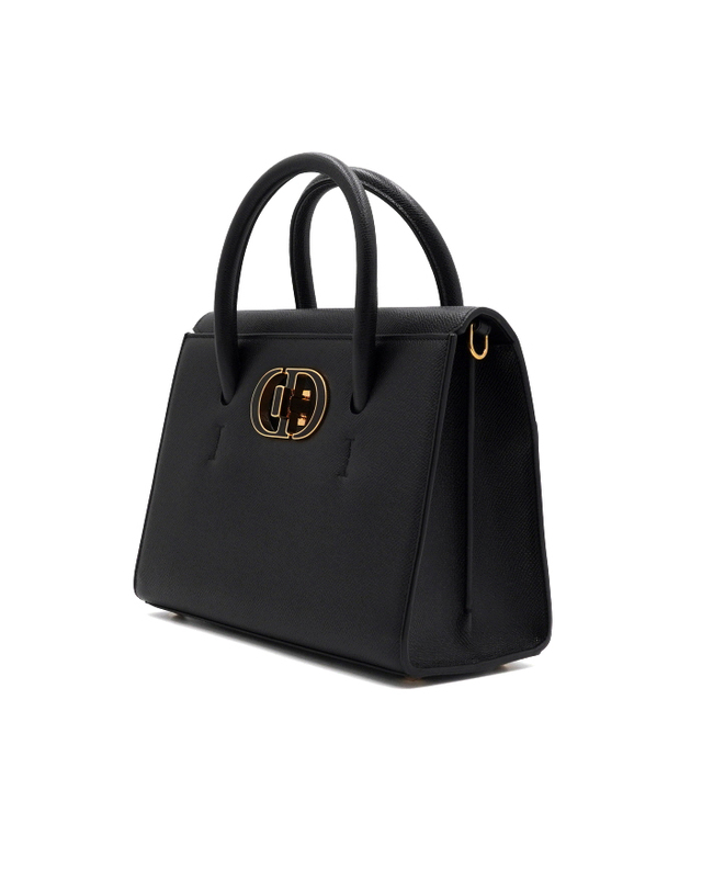 디올 [중고명품] [중고명품] Dior(디올) M9321UMBA 블랙 그레인 카프스킨 30 몽테인 St Honore 생토노레 카바 미디움 토트백 겸 숄더백aa60858 착용컷