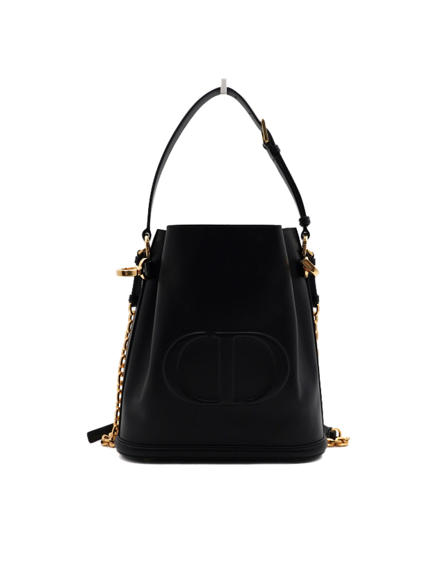 디올 [중고명품] [중고명품] Dior(디올) M2271UBHA 블랙 CD 엠보싱 Cest Dior 쎄디올 미디엄 버킷 토트백 겸 금장체인 숄더백 크로스백aa64594 착용컷