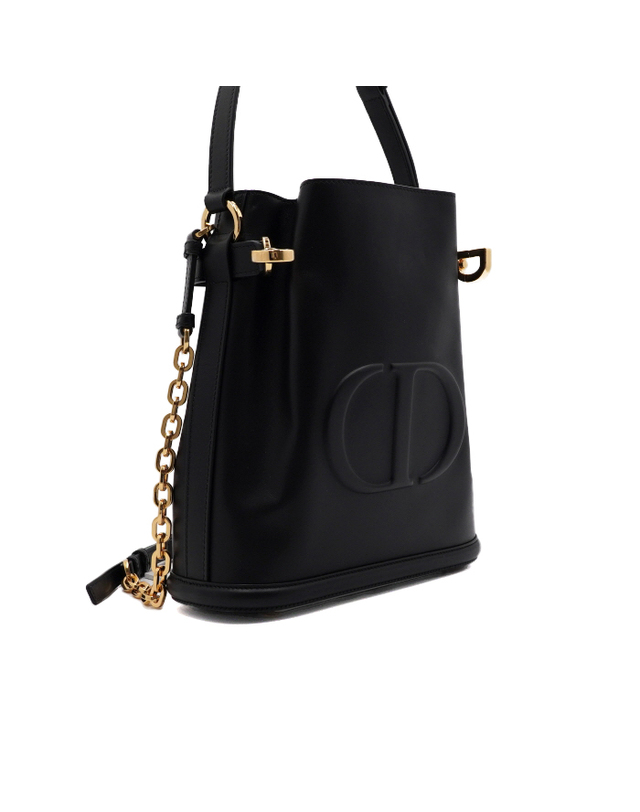 디올 [중고명품] [중고명품] Dior(디올) M2271UBHA 블랙 CD 엠보싱 Cest Dior 쎄디올 미디엄 버킷 토트백 겸 금장체인 숄더백 크로스백aa64594 착용컷