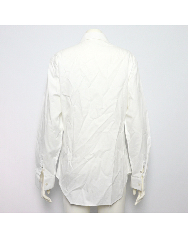 디올 [중고명품] [중고명품] Dior(디올) 013C502N4910 화이트 코튼 로고 자수 여성 긴팔 셔츠aa65908 착용컷