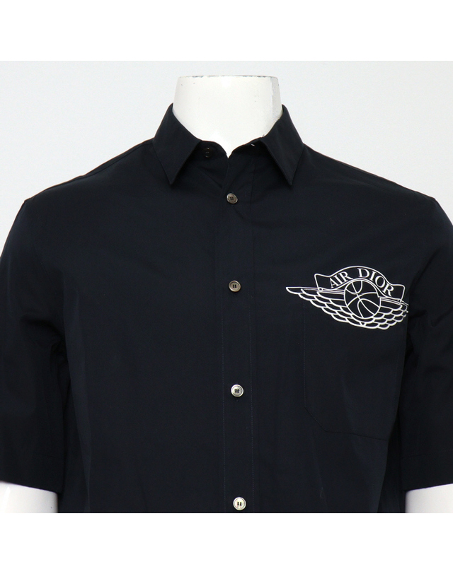 디올 [중고명품] [중고명품] Dior(디올) 033C502A1581 네이비 블루 코튼 AIR DIOR 에어디올 남성 셔츠aa67517 착용컷