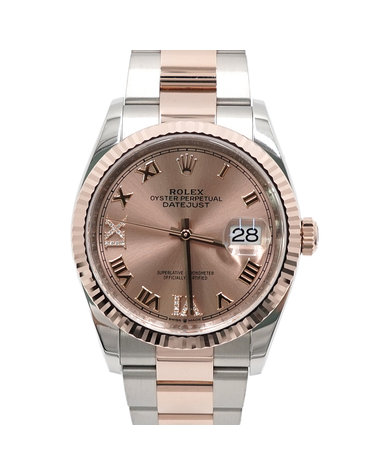 [중고명품] Rolex(롤렉스) 126231 18K에버로즈골드콤비 데이저스트 69다이아 오이스터 36MM 남여공용 시계aa63510