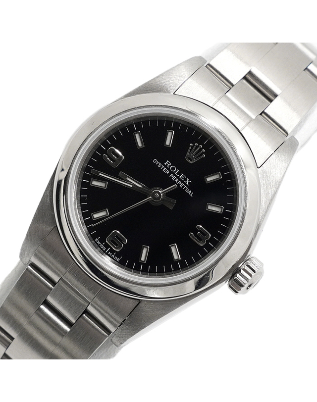 롤렉스 [중고명품] [중고명품] Rolex(롤렉스) 76080 Oyster Perpetual 오이스터 퍼페츄얼 24MM 스틸 여성 시계aa68296 착용컷