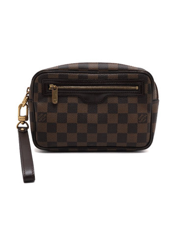 [중고명품] Louis Vuitton(루이비통) N61739 다미에 캔버스 마카오 남성 스트랩 파우치 클러치백aa65051