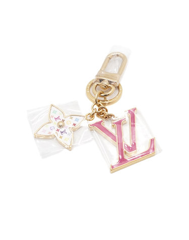 [중고명품] M02466 무라카미 타카시 LV 아이코닉 모노그램 멀티컬러 키링 겸 백참aa65745