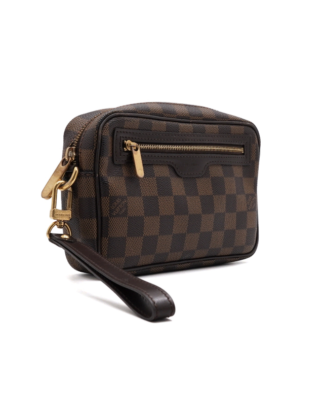 루이비통 [중고명품] [중고명품] Louis Vuitton(루이비통) N61739 다미에 캔버스 마카오 남성 스트랩 파우치 클러치백aa65051 착용컷