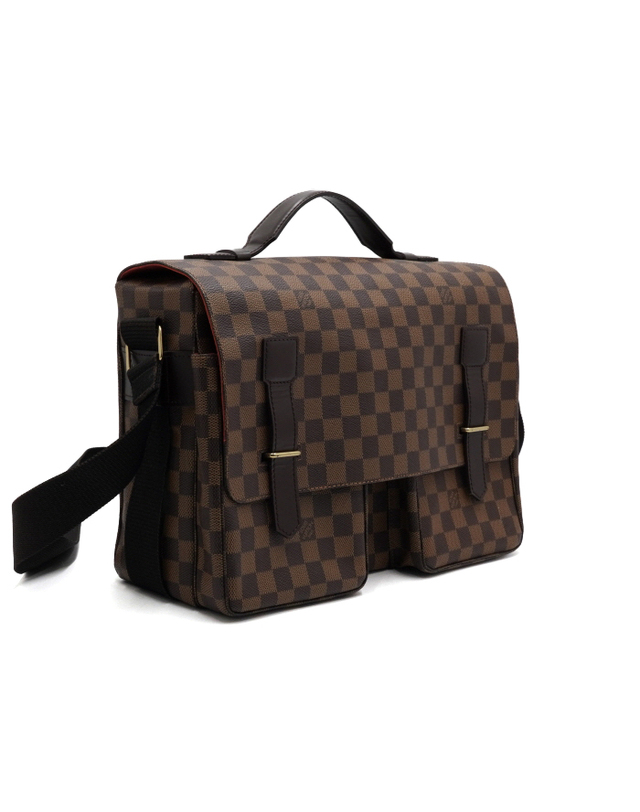 루이비통 [중고명품] [중고명품] Louis Vuitton(루이비통) N42270 다미에 에벤 캔버스 브로드웨이 남성 크로스백aa65215 착용컷