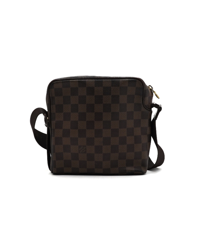 루이비통 [중고명품] [중고명품] Louis Vuitton(루이비통) N41442 다미에 에벤 캔버스 올라브PM 남성 크로스백aa66940 착용컷