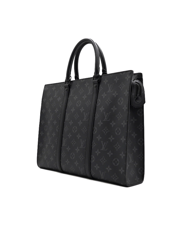 루이비통 [중고명품] [중고명품] Louis Vuitton(루이비통) M45265 모노그램 이클립스 삭플라 호리존탈 지페 비즈니스백 남성 토트백 겸 숄더백aa66970 착용컷
