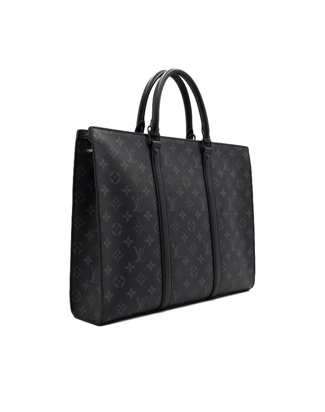 루이비통 [중고명품] [중고명품] Louis Vuitton(루이비통) M45265 모노그램 이클립스 삭플라 호리존탈 지페 비즈니스백 남성 토트백 겸 숄더백aa66970 착용컷