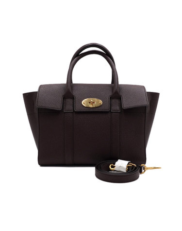 [중고명품] MULBERRY(멀버리) HH9840 버건디 레더 스몰 뉴 베이스워터 토트백 겸 숄더백aa64955