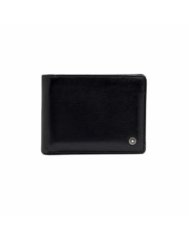 [중고명품] Montblanc(몽블랑) 38036 블랙 레더 웨스트사이드 반지갑aa67896