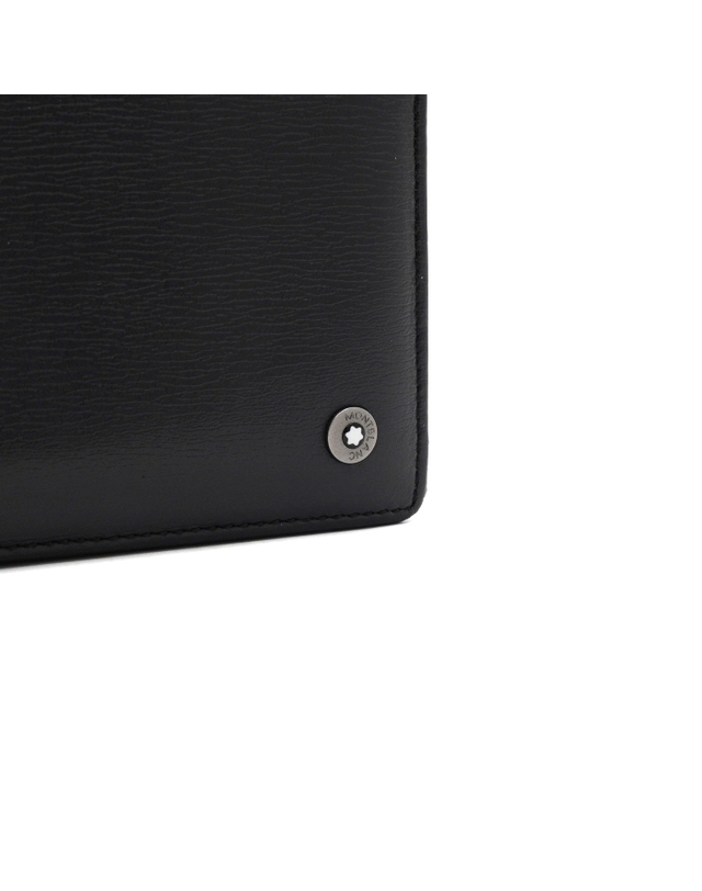 몽블랑 [중고명품] [중고명품] Montblanc(몽블랑) 38036 블랙 레더 웨스트사이드 반지갑aa67896 착용컷