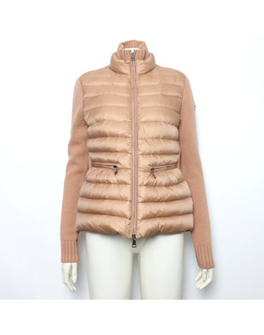 [중고명품] MONCLER(몽클레어) MAGLIONE TRICOT 트리콧 여성 패딩니트 가디건 자켓aa68206