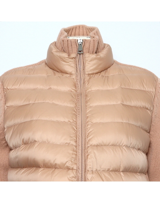 몽클레어 [중고명품] [중고명품] MONCLER(몽클레어) MAGLIONE TRICOT 트리콧 여성 패딩니트 가디건 자켓aa68206 착용컷