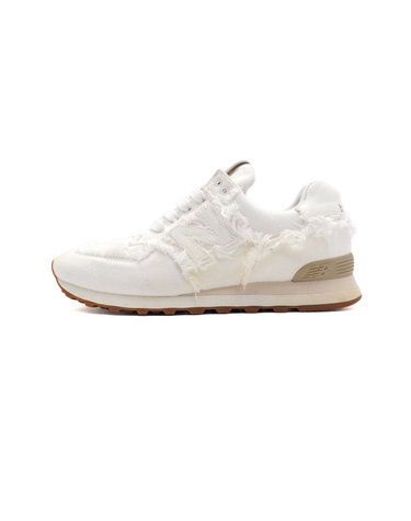 [중고명품] 미우미우 X New Balance 뉴발란스 574 데님 화이트 남여공용 스니커즈aa50837