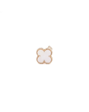 [중고명품] VANCLEEF&ARPELS(반클리프아펠) VCARA44100 18K옐로우골드 마더오브펄 알함브라 빈티지 1EA 싱글 이어링(귀걸이)a63592