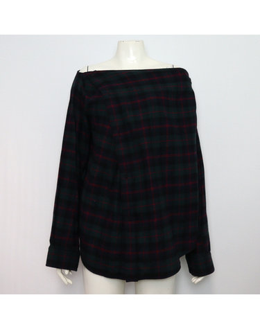 [중고명품] Balenciaga(발렌시아가) 699611 코튼 체크 플란넬 노티드 여성 셔츠aa59770